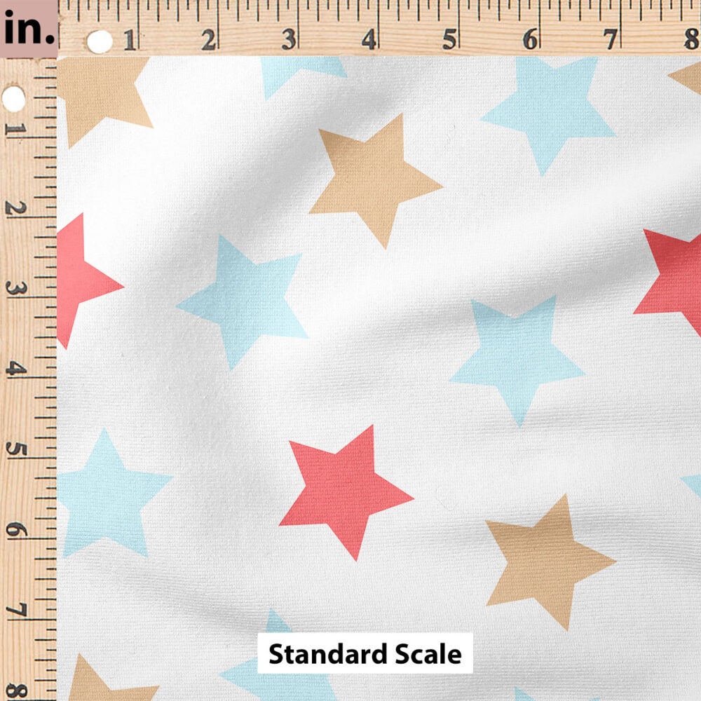 Ruler Scale for Stars (Red Tan Blue) by Julie Storie Designs